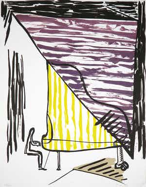 Toon Teeken - Litho, Pianist verkocht voor € 35!