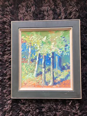 Joub Wiertz - lente in het bos (te Overijssel?) kopen? Bied vanaf 125!