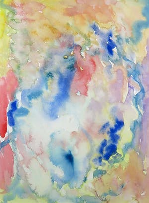 Yehuda Broitman - Aquarel, Zonder titel - Ingelijst kopen? Bied vanaf 1!