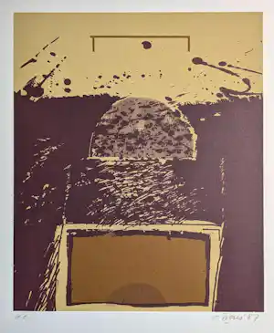 Renaat Ivens - H.C. abstract werk verkauft für € 55!