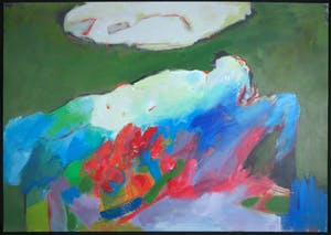 Franscz Witte - Olieverf op karton, Abstract Z.t. kopen? Bied vanaf 1!