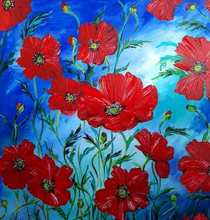 Elena Polyakova - Poppies against the sky kopen? Bied vanaf 300!