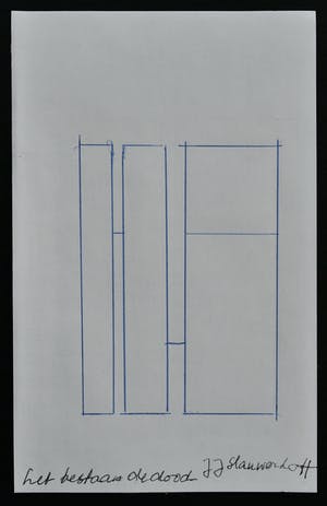 Siep van den Berg - # JJ SLAUERHOFF # constructivistische compositie, 1990 kopen? Bied vanaf 39!