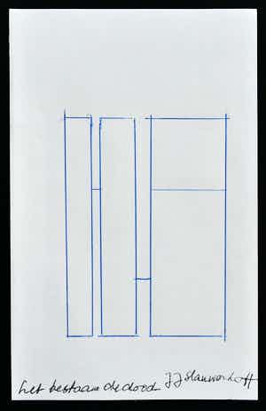 Siep van den Berg - # JJ SLAUERHOFF # constructivistische compositie, 1990 verkocht voor € 39!