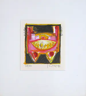 Niet of onleesbaar gesigneerd - Litho, Zonder titel kopen? Bied vanaf 1!
