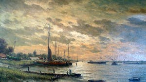 Herman Wijngaard - Rivierlandschap kopen? Bied vanaf 349!