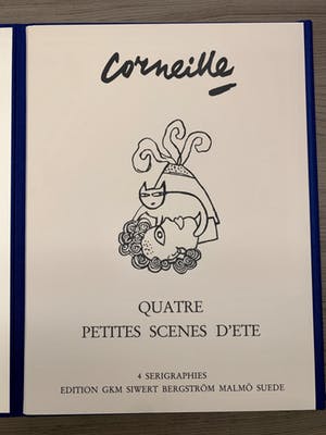 Corneille - Quatre petites scenes d'ete (Portfolio met 4 zeefdrukken) kopen? Bied vanaf 475!