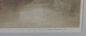 Abe Gerlsma - Ets en aquatint, Plas met riet - Ingelijst kopen? Bied vanaf 50!