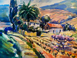 Piet Snoeren - landschap in de Var kopen? Bied vanaf 50!