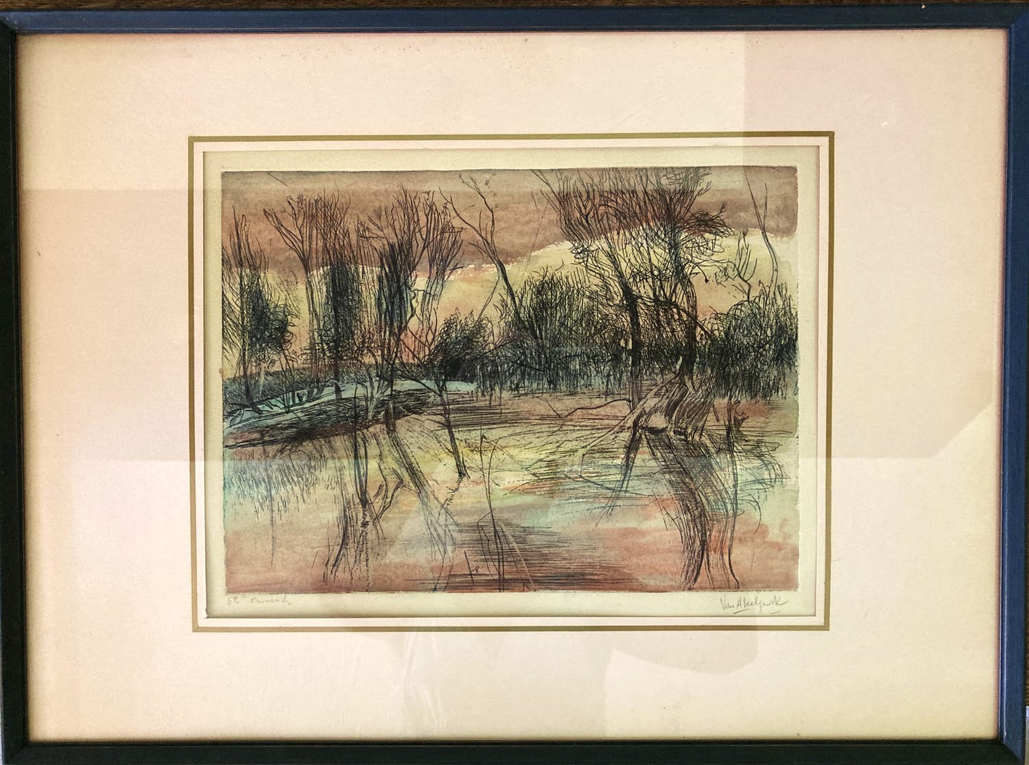 Roger Van Akelijen - De bosrand - Epreuve kopen? Bied vanaf 20!