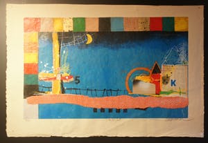 Theo Koster - Night Fall - zeer grote zeefdruk - laatste keer! kopen? Bied vanaf 25!