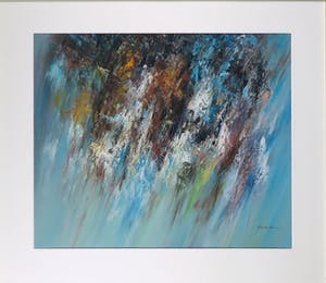 Niet of onleesbaar gesigneerd - Zonder titel, schilderij acrylverf kopen? Bied vanaf 1!