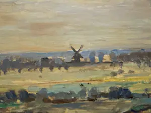 Ben van Londen - Gezicht op de Nederrijn vanaf de Grebbeberg bij Rhenen kopen? Bied vanaf 350!