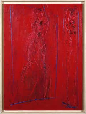 Franscz Witte - Acryl op MDF, Spiegelen Alter Ego - Ingelijst verkocht voor € 50!