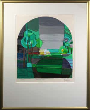 Ton Schulten - Zeefdruk, Voorjaar - Ingelijst verkocht voor € 200!