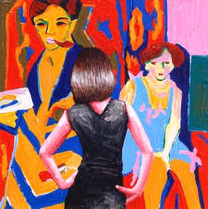 Gerard Boersma - Zelf Portret Ernst Ludwig Kirchner Met Model verkocht voor € 75!