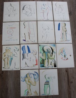 Horst Antes - litho: Dreiundsechzig offsets kopen? Bied vanaf 995!