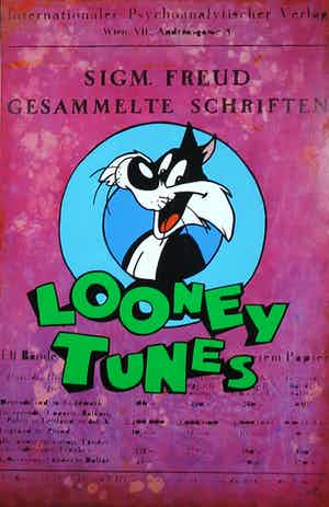 Jan Bollaert - Gemengde techniek op board, Looney Toons (Groot) verkocht voor € 1!