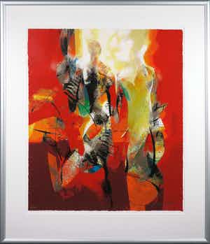 Peter Meijer - Zeefdruk, De dag dat jij kwam - Ingelijst (Groot) verkocht voor € 60!