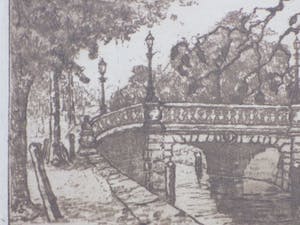 Johan D. Scherft - Boschbrug Den Haag - Ets kopen? Bied vanaf 1!