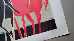 Albert Zavaro - Les 3 cavaliers -Lithografie handgesigneerd - oplage 180 kopen? Bied vanaf 55!