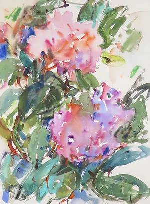 Erika Rauschning - Aquarel, Zonder titel - Ingelijst kopen? Bied vanaf 1!