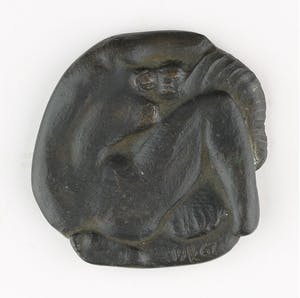 Fred Carasso - Bronzen penning: Leda en de Zwaan, 1967 kopen? Bied vanaf 120!