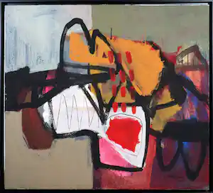 Bruno Pedrosa - Acryl op doek, Zonder titel - Ingelijst verkauft für € 180!