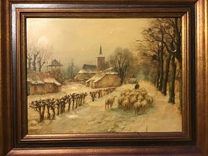 Jan Beaufort - Schaapskudde bij Laren kopen? Bied vanaf 1!