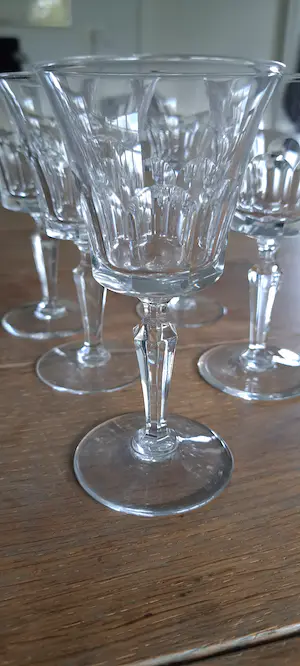 Val-Saint-Lambert - 6 mooie kristallen St. Lambert glazen. kopen? Bied vanaf 300!