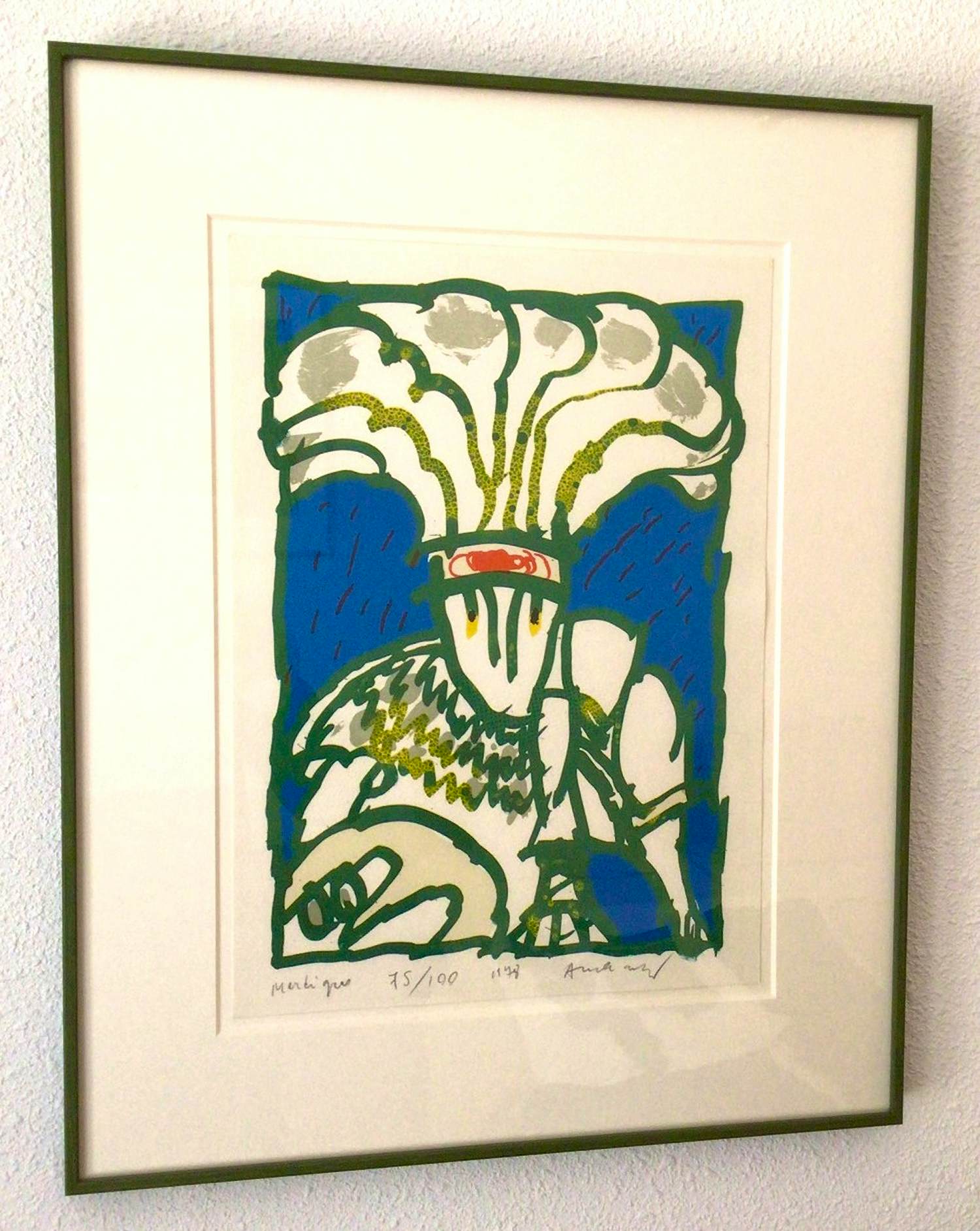 Pierre Alechinsky - "Mardi Gras" - Lithographie - 1978 - 100 ex. - Ingelijst - Uitstekende staat kopen? Bied vanaf 650!