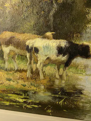 Cor Bouter - Landschap met koeien kopen? Bied vanaf 350!