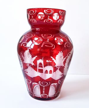 Friedrich Egermann - Ruby Red Vase kopen? Bied vanaf 20!
