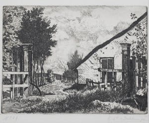 Gerrit van Dokkum - ets - genummerd 29 - handgesigneerd kopen? Bied vanaf 35!