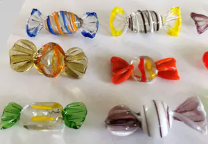 Seguso - 24x Murano Glas Snoepjes / Bonbons / Sweets - Vintage Kunst Venetië kopen? Bied vanaf 70!