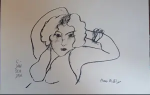 Geert Jan Jansen - Schilder & Kunstvervalser -potloodgesigneerde Litho Matisse "femme séduisante " kopen? Bied vanaf 30!