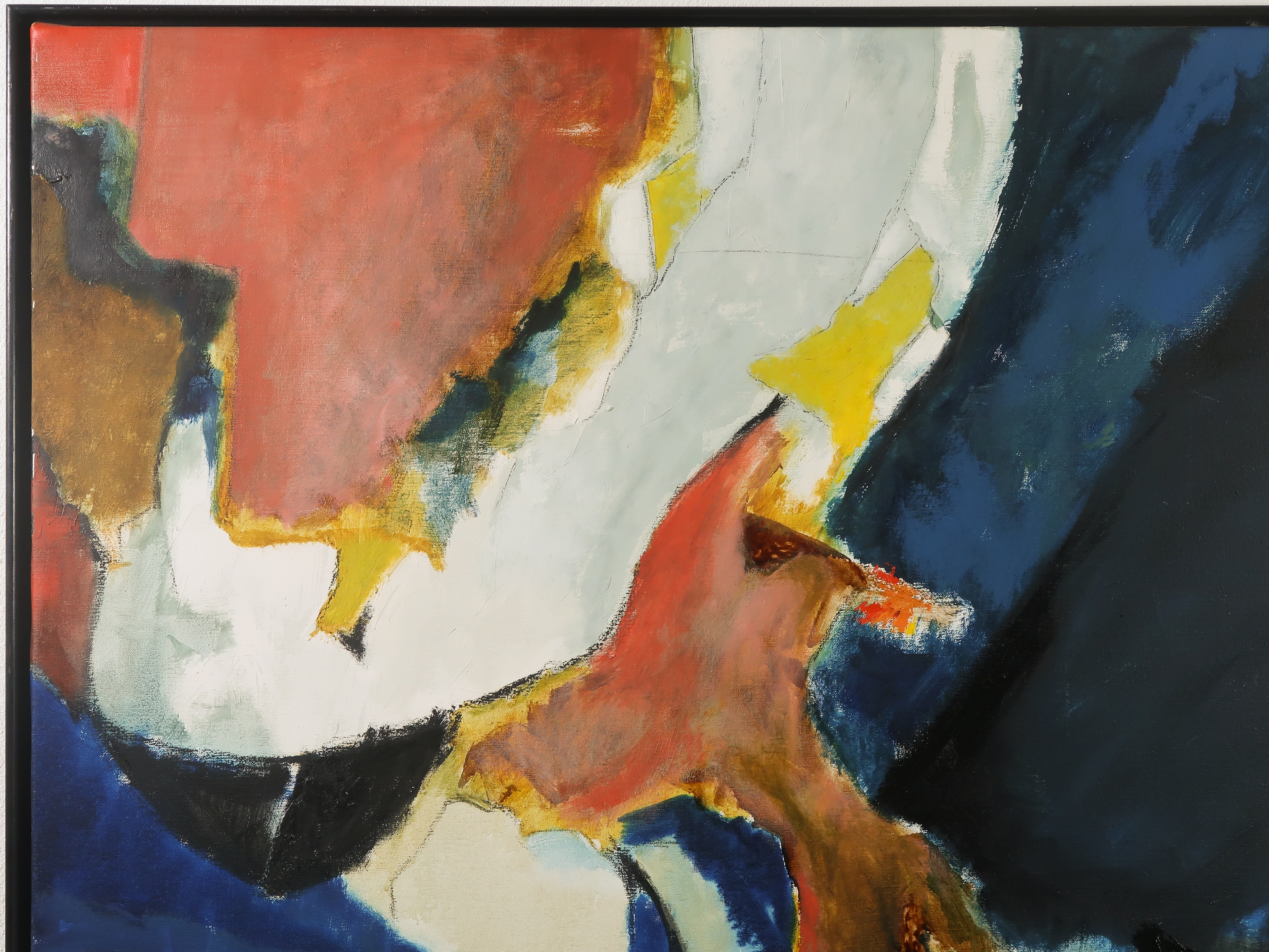 Jos Schimmer - Olieverf op doek, Abstracte voorstelling - Ingelijst (Zeer groot) kopen? Bied vanaf 350!