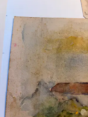 Jaap Weiland - Aquarel, Villa & een klein gemengd techniek werk Haven Numansdorp kopen? Bied vanaf 50!