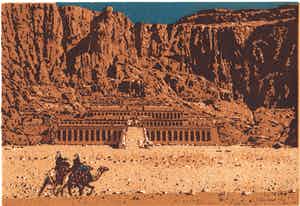 Simon Koene - Kameelruiters bij de tempel van Hatsjepsut (Egypte) verkocht voor € 25!