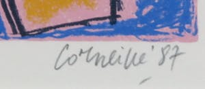 Corneille - Zeefdruk, Allegro I - Ingelijst kopen? Bied vanaf 100!