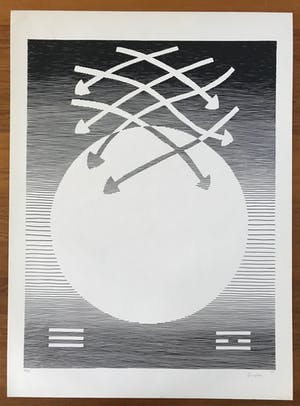 Michel Seuphor - Gesigneerde zeefdruk uit 64 Hexagrammes du Yi-King - 8/90 - 1986 kopen? Bied vanaf 75!