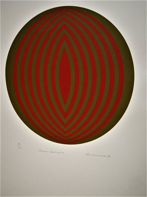 Rob Schotman - Jaren 60 PoP Art Litho - Circum-Centrisch - Inclusief origineel ontwerp! kopen? Bied vanaf 30!