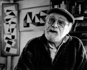 Siep van den Berg - Geometrische compositie, olieverf (mooi ingelijst, zeer groot!) kopen? Bied vanaf 1!