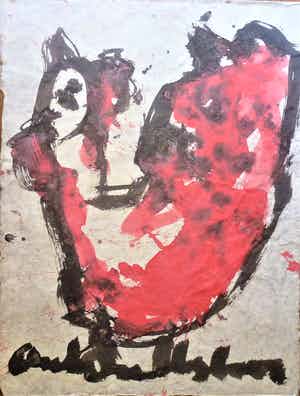 Anton Heyboer - De oervogel . verkocht voor € 200!