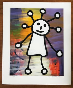 Paul Indrek Kostabi - LAATSTE KANS!!! Gesigneerde, kleurrijke giclée - Pop Up - 2014 - 58/75 kopen? Bied vanaf 1!