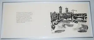 Jeroen Hermkens - Londen - ingelijste litho met gedicht - Epreuve kopen? Bied vanaf 40!