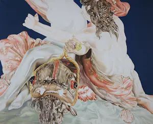 Bertil Neijts - Acryl op doek, A tureen from the swan service - Ingelijst (Groot) kopen? Bied vanaf 20!