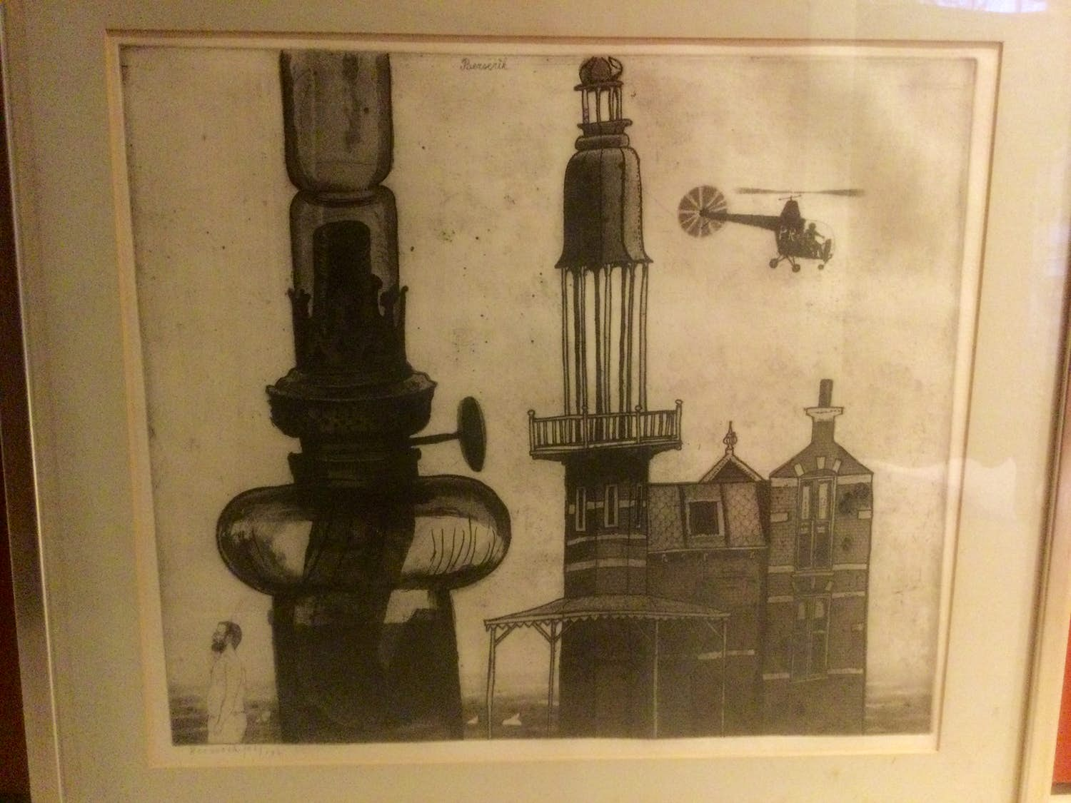 Buy Herman Berserik - Olielamp toren helikopter? Bid from 250!