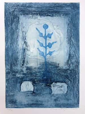 Jan Montyn - ABSTRACTIE / KLEURETS / 65x49cm / SIG / 1985 verkocht voor € 75!