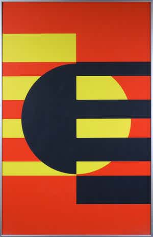 Cyril Lixenberg - Zeefdruk, Forms of Landscape- Ingelijst (Groot) verkocht voor € 100!